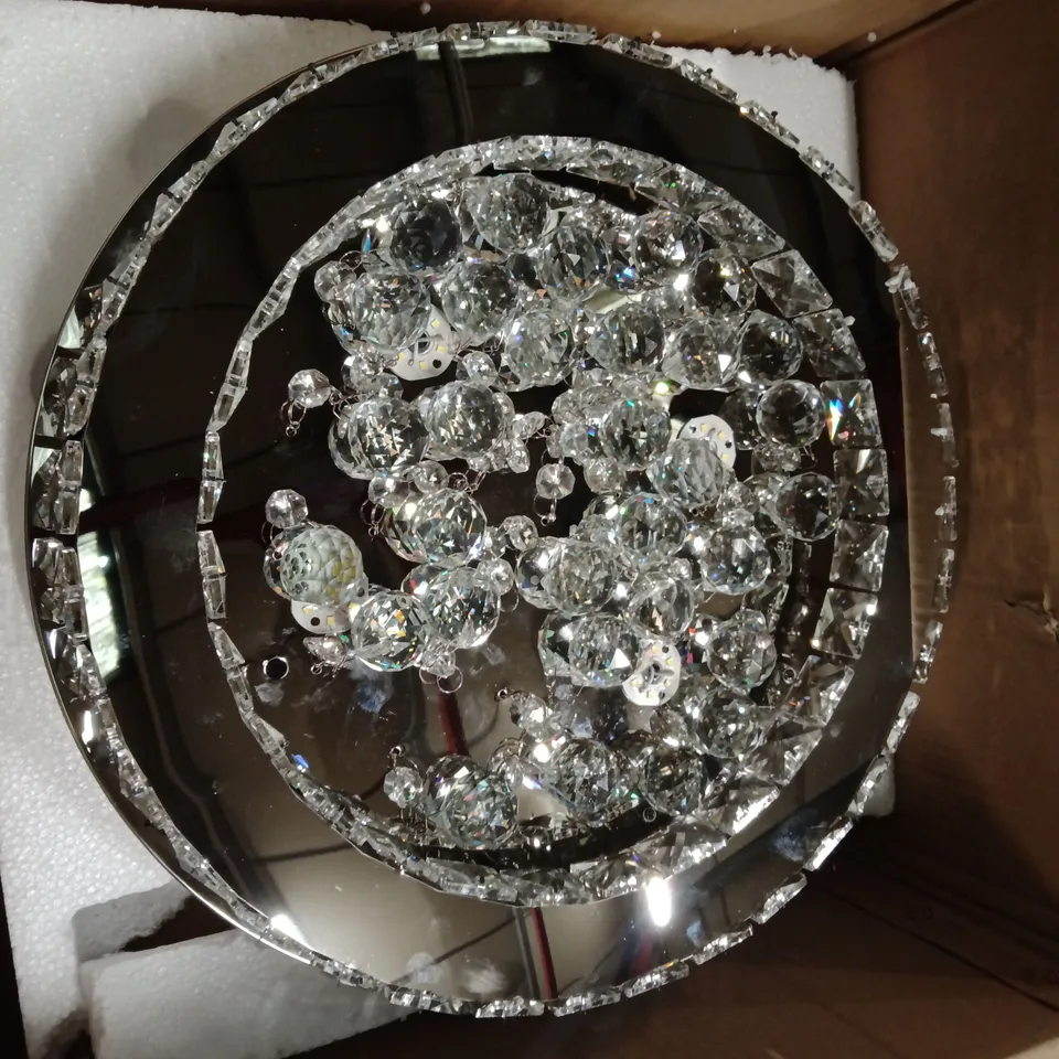 BOXED HURT 40CM LED CRYSTAL INTEGRATED FLUSH MOUNT LIGHT