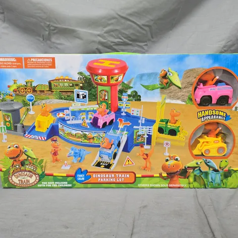 BOXED DINOSAUR TRAIN PARKING LOT