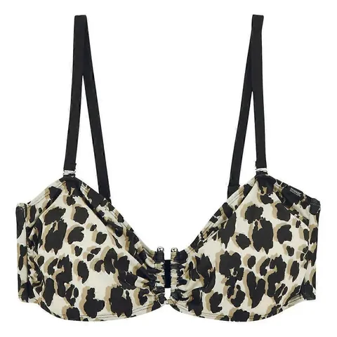 BRAND NEW REGATTA ACEANA BIKINI TOP III IN NATURAL LEOPARD PRINT SIZE UK 18