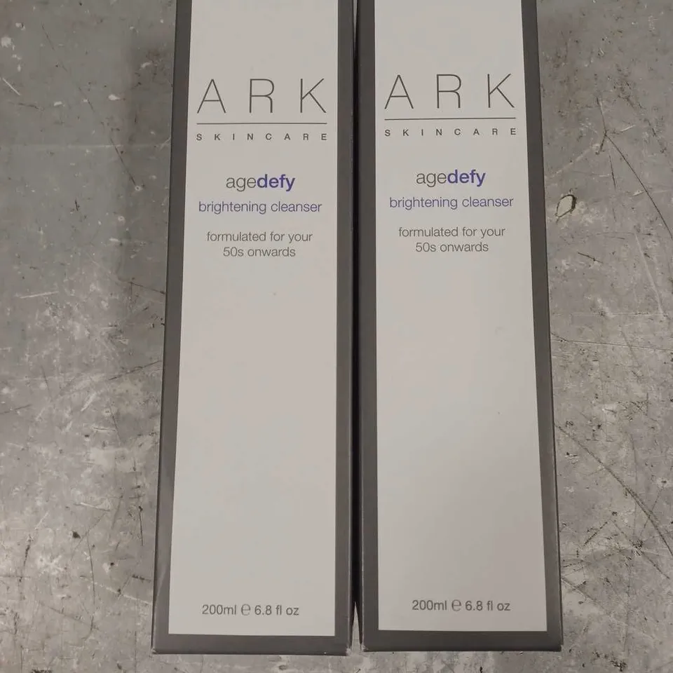 BOXED X2 ARK SKINCARE AGE DEFY BRIGHTENING CLEANSER 200ML