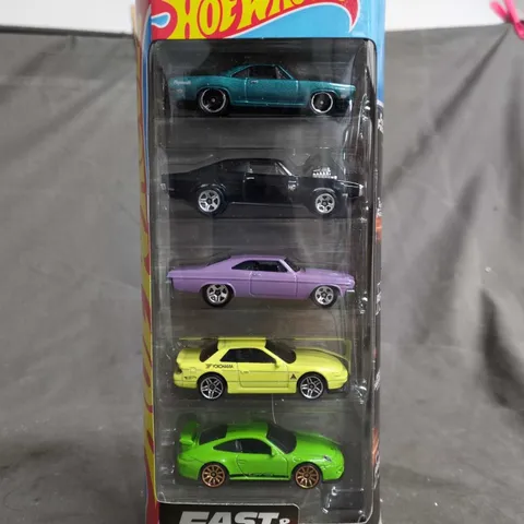 HOT WHEELS FAST & FURIOUS 5-CAR DIE-CAST SET 