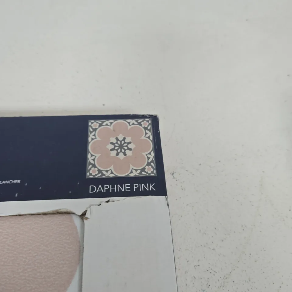 FLOORPOPS PEEL & STICK VINYL FLOOR TILES – DAPHNE PINK, 10 TILES, 12 X 12 IN, BOXED