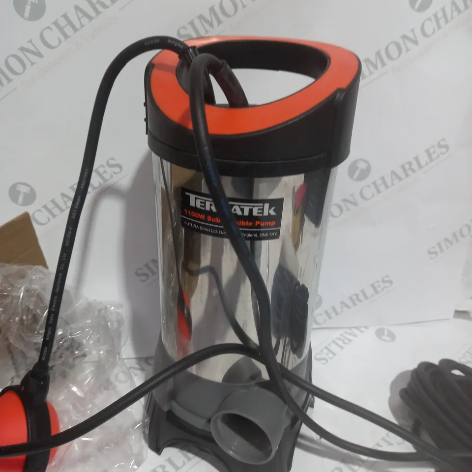 TERRATEK 1100W SUBMERSIBLE PUMP