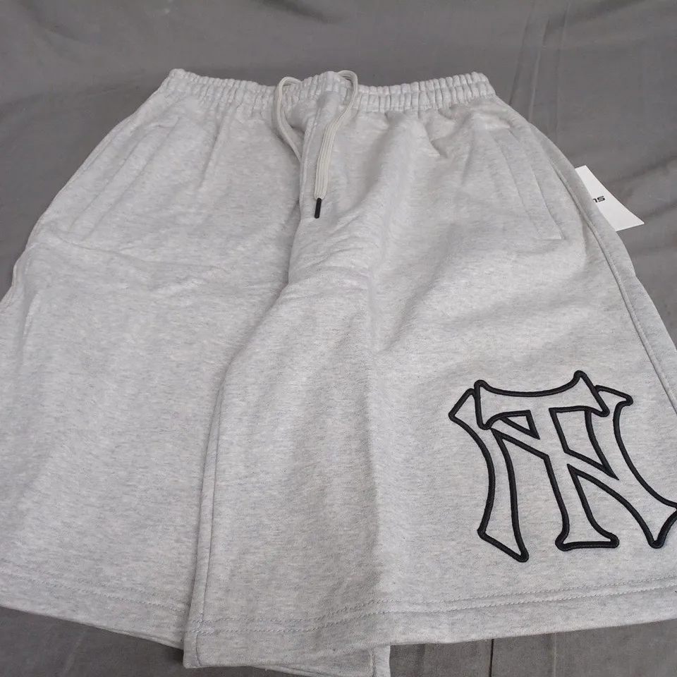 GARMS LIGHT GREY JOGGER SHORTS - LARGE