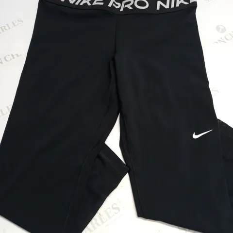 NIKE PRO TIGHT FIT MID RISE CROP LENGTH TRAINING LEGGINGS - L