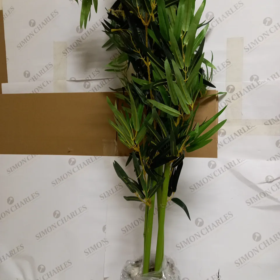 LEAF DESIGN UK ARTIFICIAL BAMBOO PLANTS/TREES, WOOD, NATURAL GREEN, 120CM