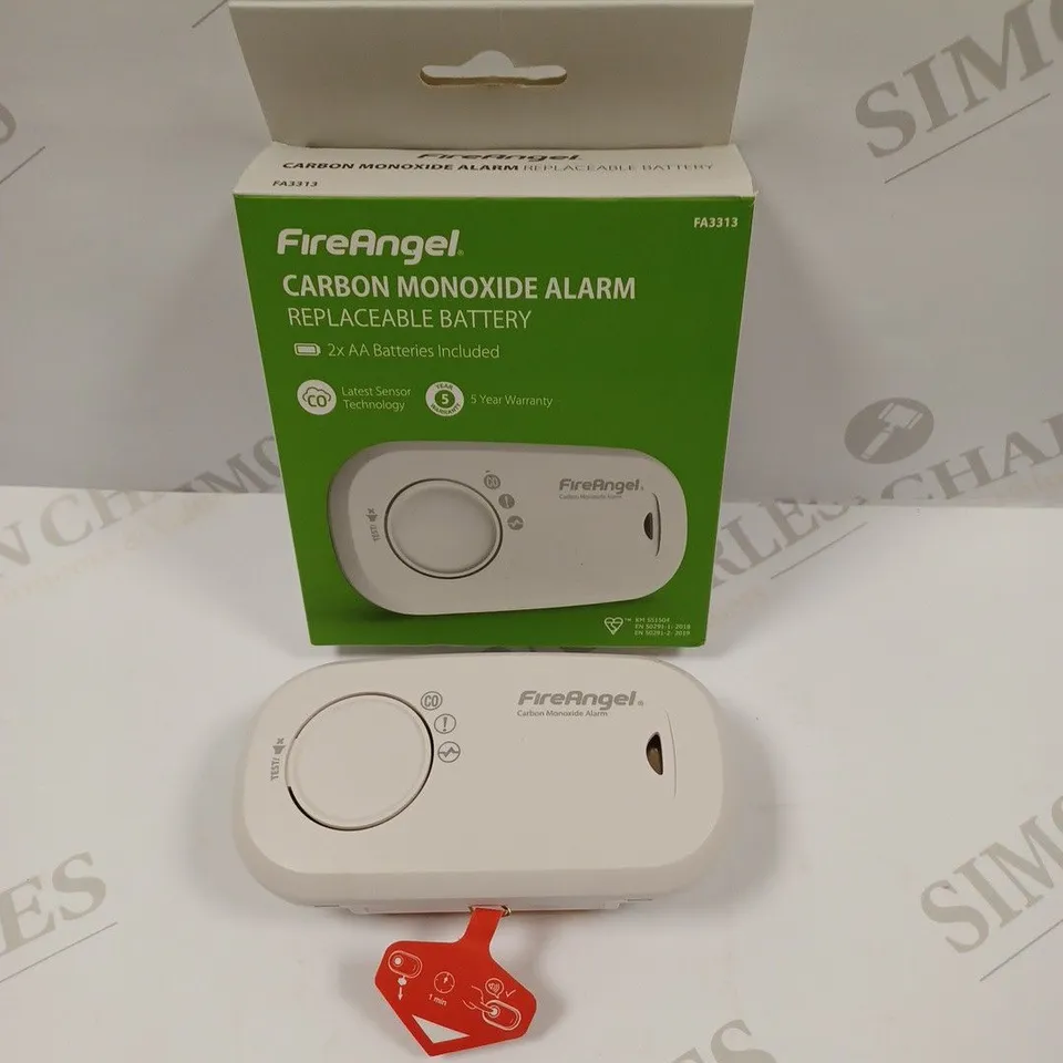 FIREANGEL BATTERY POWERED CARBON MONOXIDE DETECTOR 