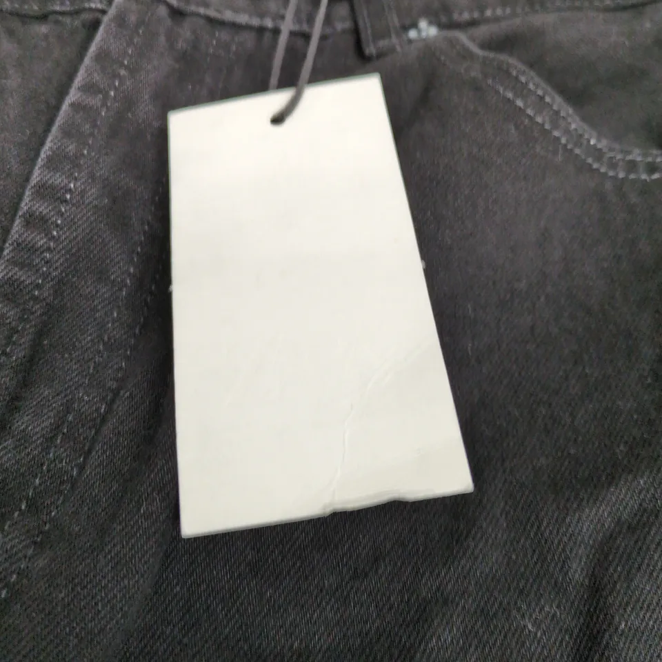 ZARA BLACK HIGH RISE JEANS EU 42 TAGS