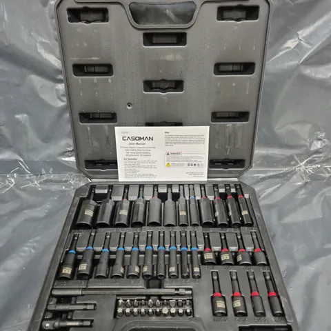 CASOMAN 55 PIECE MAGNETIC IMPACT NUT DRIVER SET