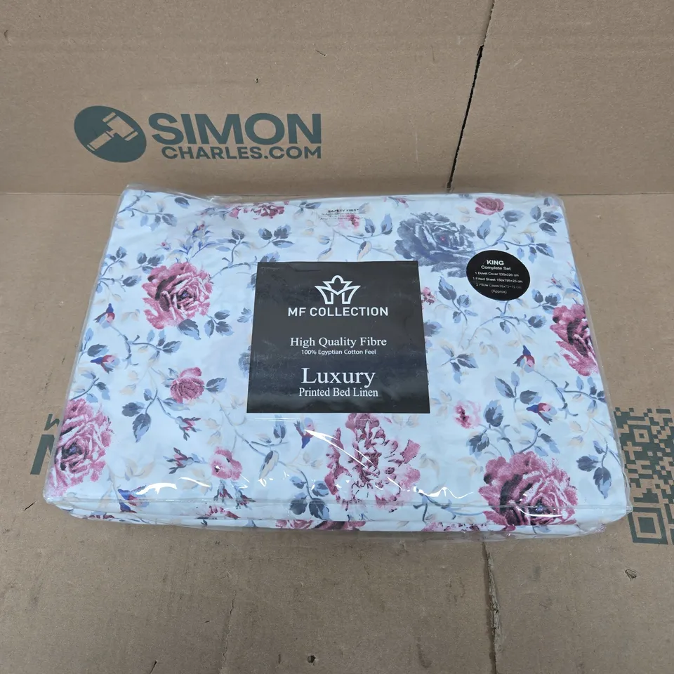 MF COLLECTION BED LINEN SET – DUVET COVER, FITTED SHEET & PILLOW CASES - KING 