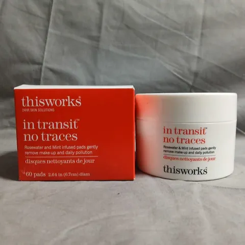 THIS WORKS IN TRANSIT NO TRACES ROSEWATER & MINT INFUSED PADS – 60 PADS