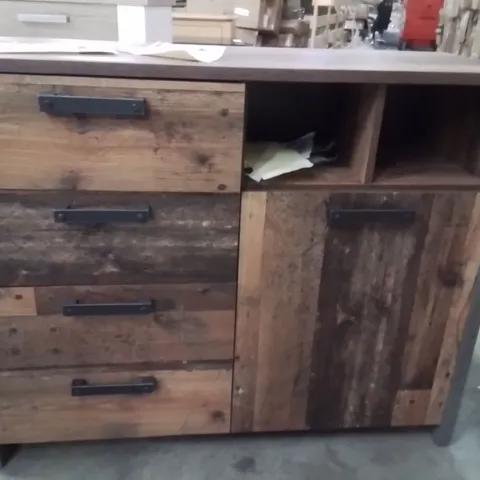 Storage cabinet matt wood finish