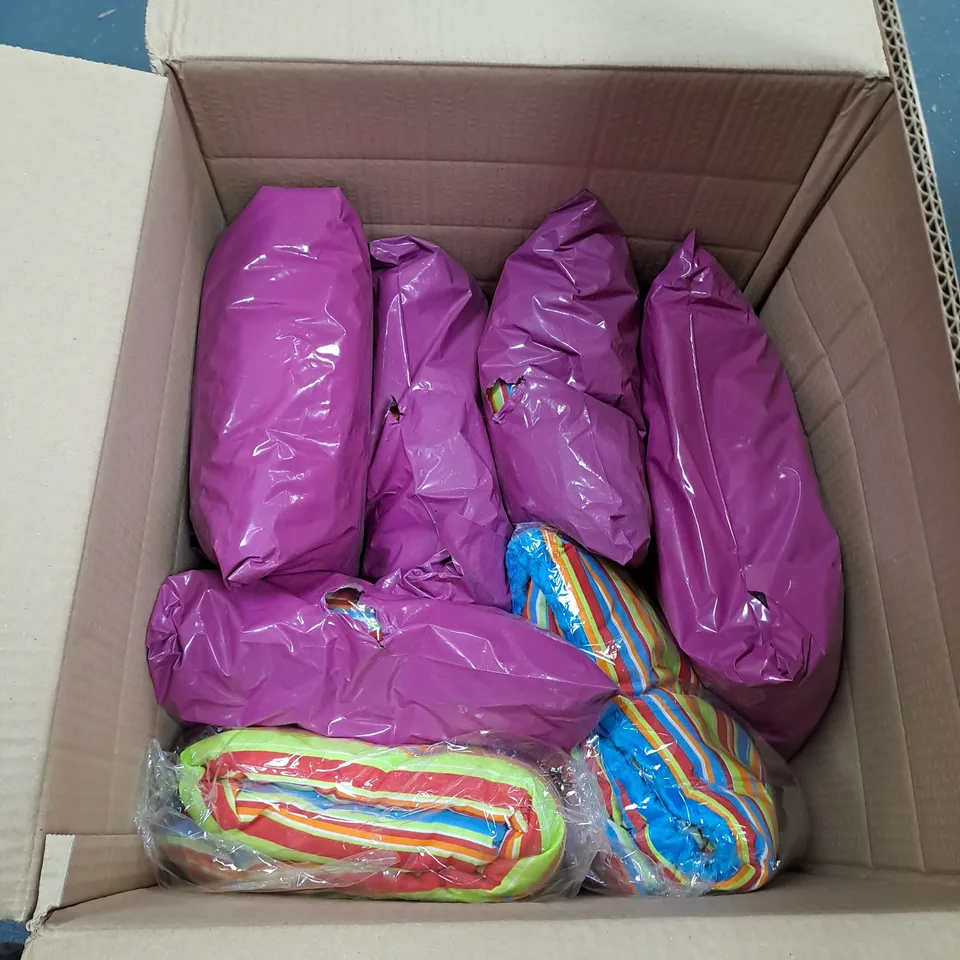 BOX OF APPROXIMATELY 7 BABY BLANKETS - MULTI COLOURED