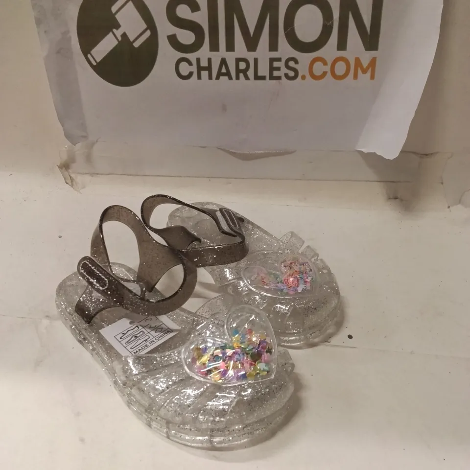 GIRLS' GLITTER SANDALS – EU25 (UK APPROX 7)