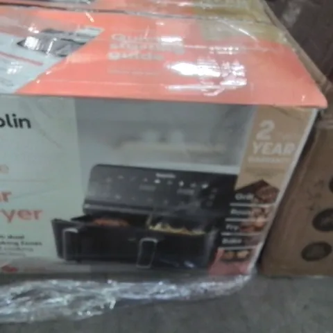 BOXED KEPLIN 9 LITRE DUAL DRAWER AIRFRYER