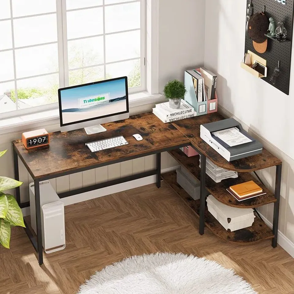 EKA COMMERCIAL USE 150CM WIDE L SHAPED DESK