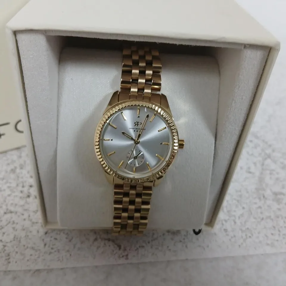 PARFOIS GOLD-TONE BRACELET WATCH – BOXED