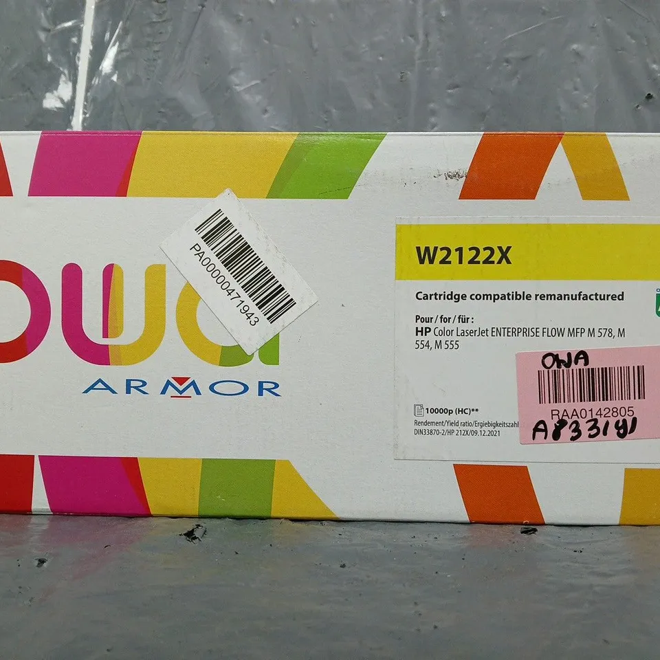 BOXED OWA W2122X YELLOW TONER CARTRIDGE