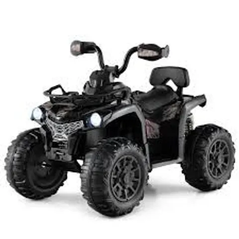 BOXED COSTWAY BLACK ELECTRIC POWERED KIDS RIDE ON ATV 12V