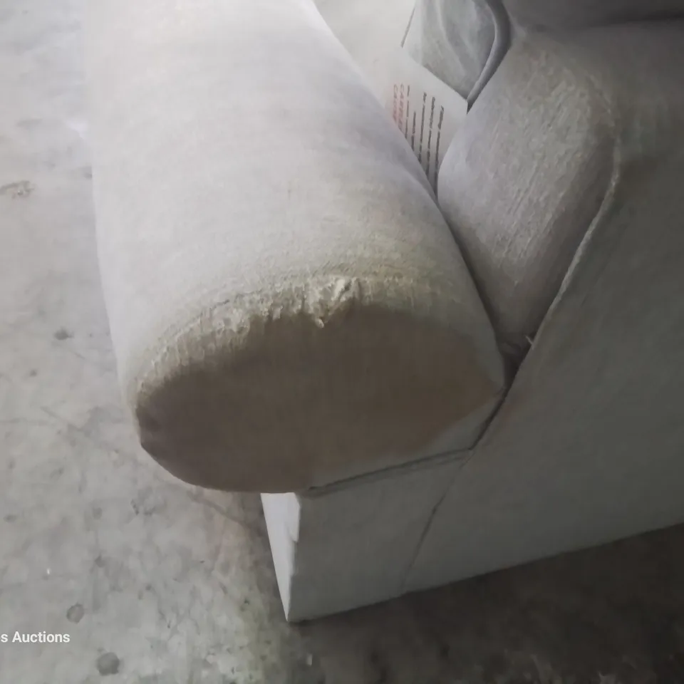 DESIGNER SNUGGLER CHAIR LIGHT GREY FABRIC