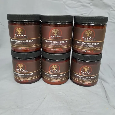 BOX OF 6 POTS OF AS I AM DOUBLE BUTTER CREAM - 227G PER POT
