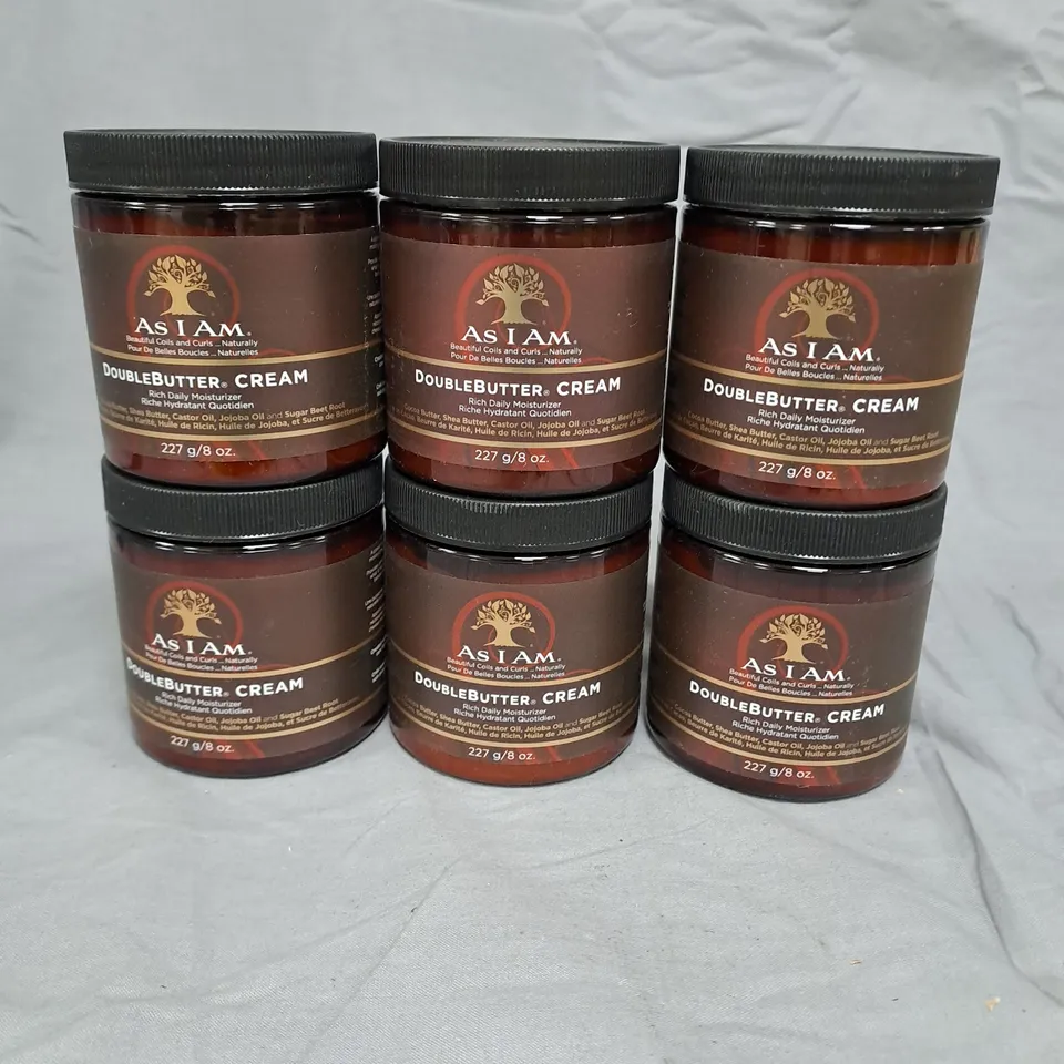 BOX OF 6 POTS OF AS I AM DOUBLE BUTTER CREAM - 227G PER POT