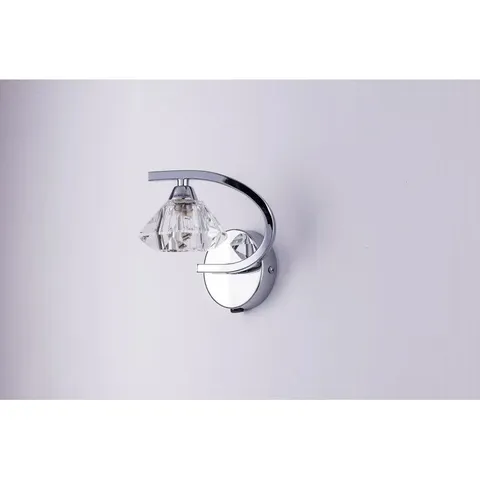 BOXED JOHANA CHROME ARMED SCONCE