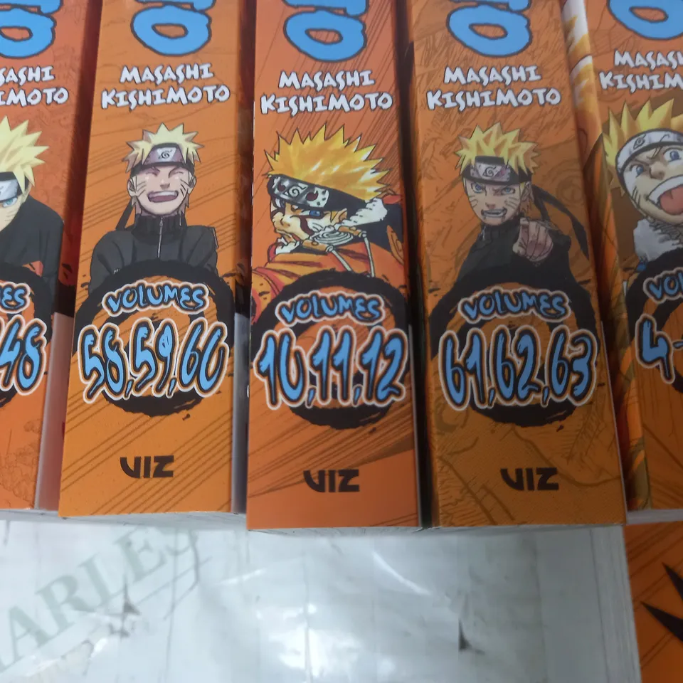 LOT OF 11 NARUTO 3IN1 GRAPHIC NOVELS