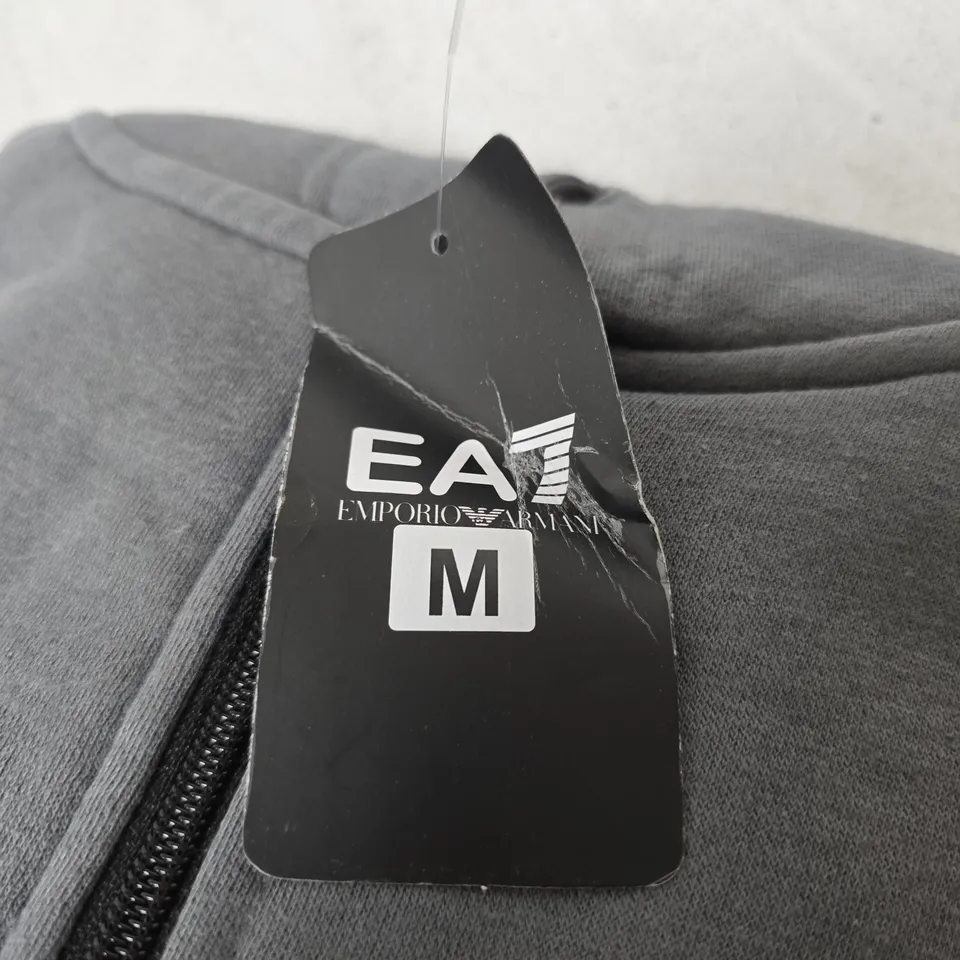 EMPORIO ARMANI EA7 ZIP HOODIE – MEN'S, UK SIZE M