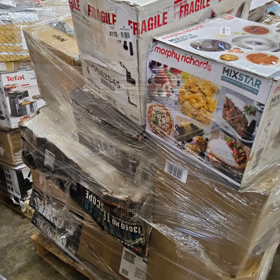 PALLET OF APPROXIMATELY 26 UNPROCESSED RAW RETURN HOUSEHOLD AND ELECTRICAL GOODS TO INCLUDE;
