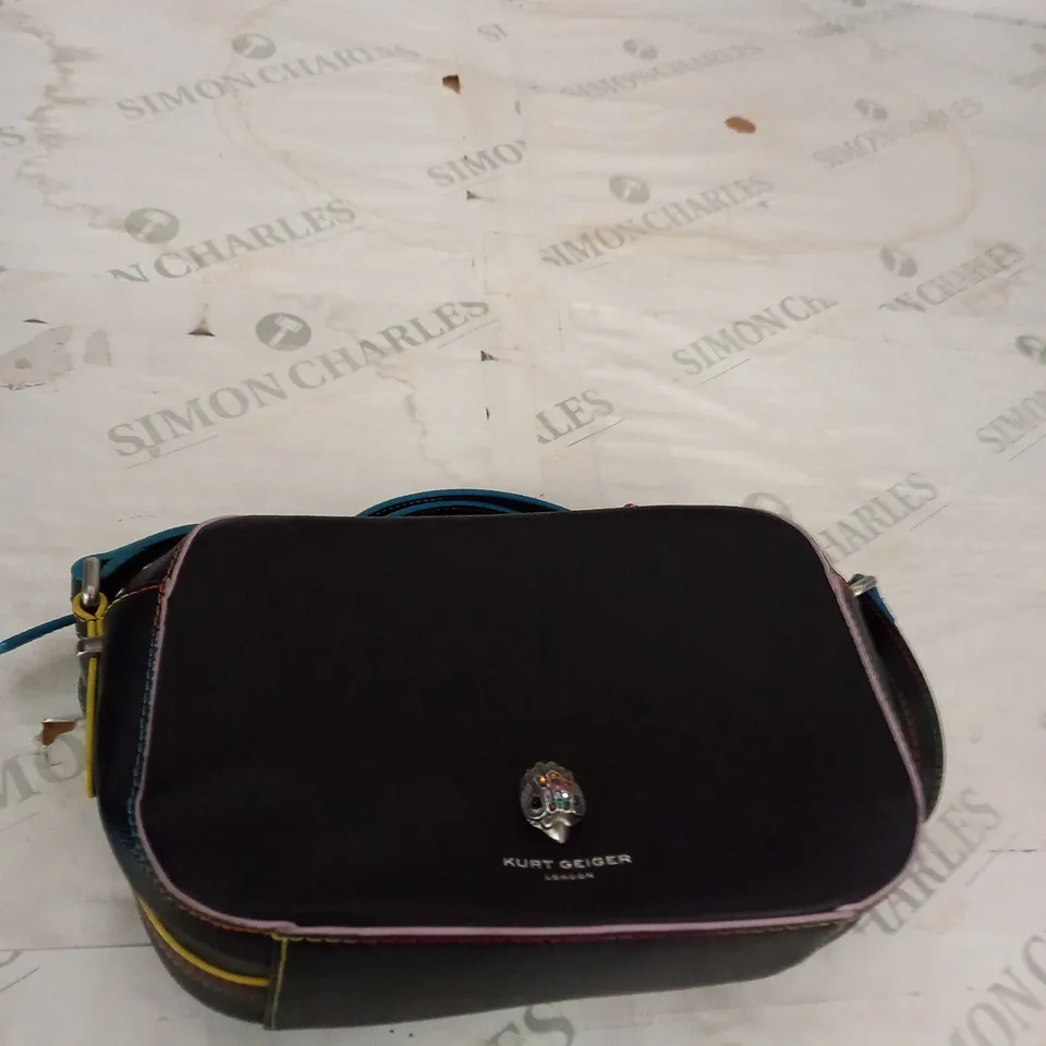 KURT GEIGER BLACK LEATHE BAG 