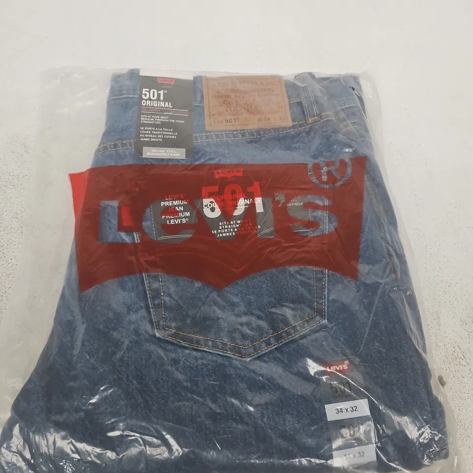 LEVI'S 501 ORIGINAL JEANS – MEN'S, UK 34 X 32