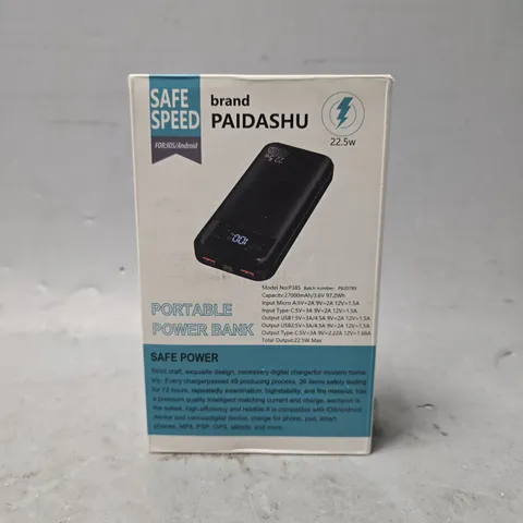 BOXED SAFE SPEED PAIDASHU PORTABLE POWER BANK 
