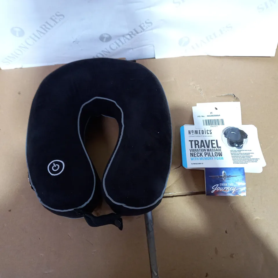 MEMORY FOAM NECK PILLOW & VIBRATION MASSAGER