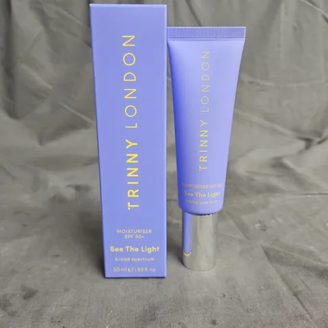 BOXED TRINNY LONDON SEE THE LIGHT SP5 50+ MOISTURISER 50ML