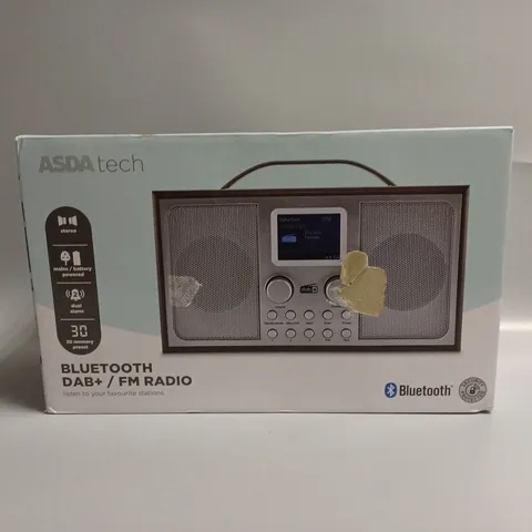 BOXED ASDA TECH BLUETOOTH DAB+ FM RADIO