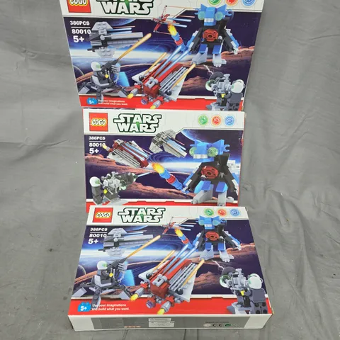 3 BOXED COCO STARS WARS SETS - 80010