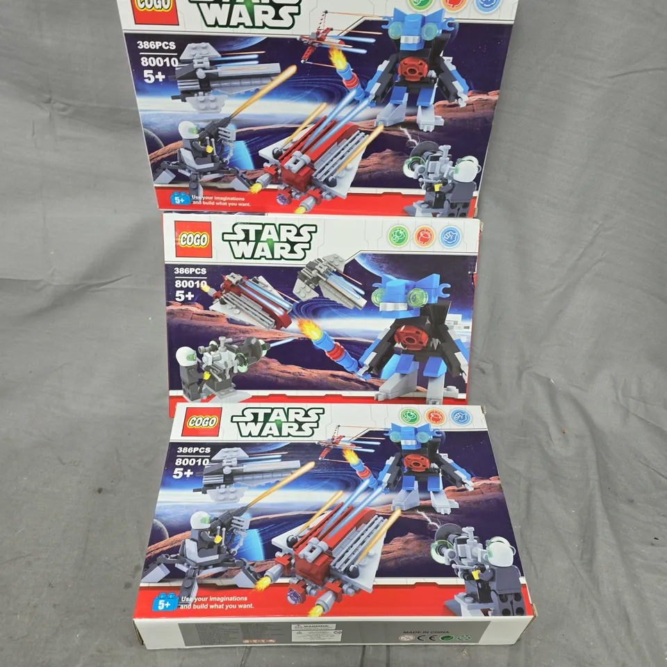 3 BOXED COCO STARS WARS SETS - 80010