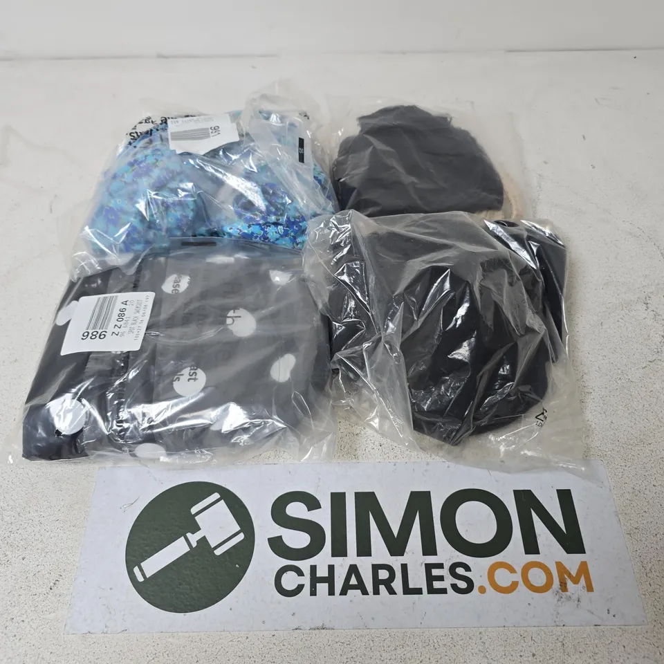 APPROXIMATELY 23 ASSORTED CLOTHING ITEMS IN VARIOUS SIZES, STYLES & SIZES TO INCLUDE BLACK SWIMSUIT , CACTUS DRESS , BLACK CARDIGAN , ETC - COLLECTION ONLY 