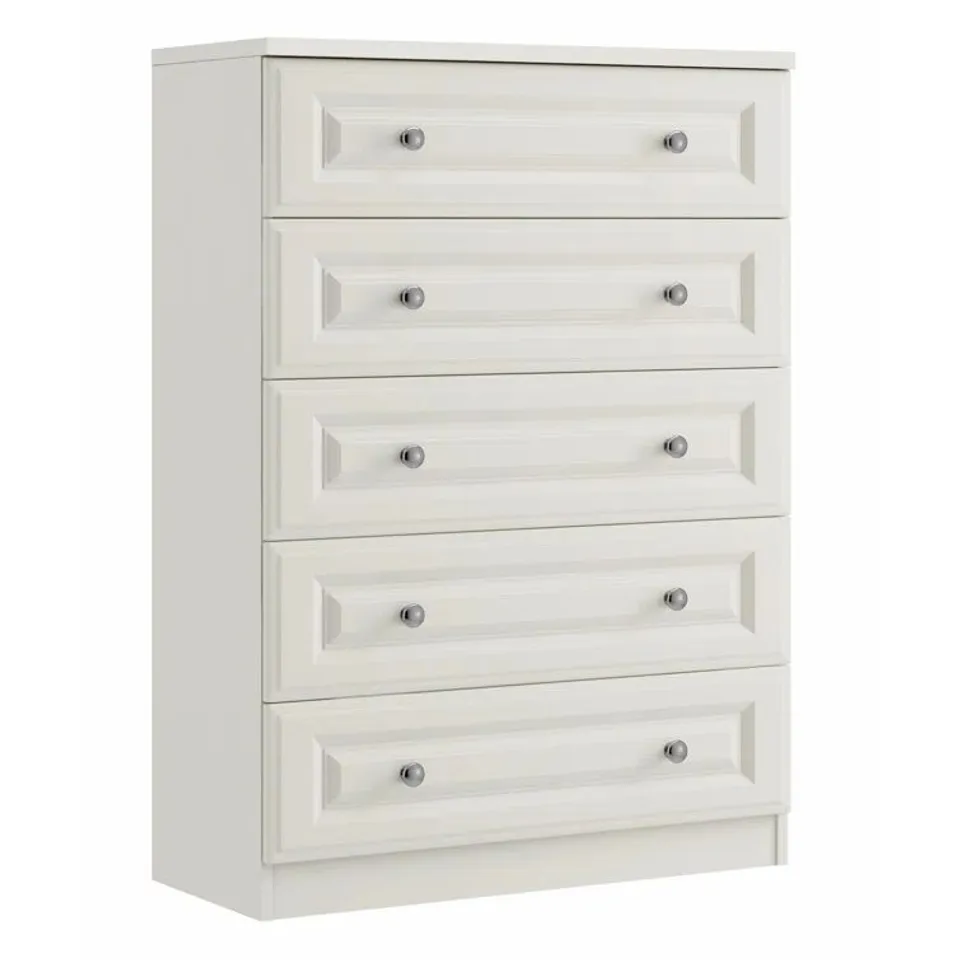 BOXED 5-DRAWER CHEST OF DRAWERS 