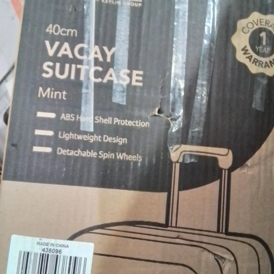 BOXED LUGG 40CM VACAY SUITCASE MINT