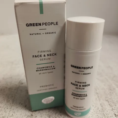 BOXED GREEN PEOPLE FACE & NECK FIRMING SERUM ORGANIC 50ML 