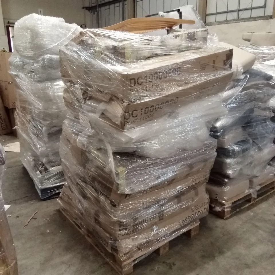 PALLET OF ASSORTED DESIGNER CHAIR PARTS AND PIECES 
