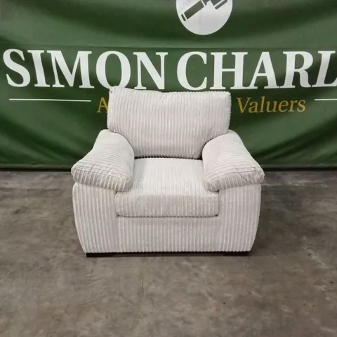 AMALFI FABRIC ARMCHAIR - SILVER