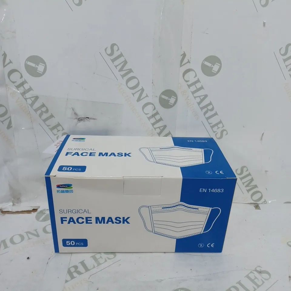 BOX OF 2000 SURGICAL FACE MASKS 