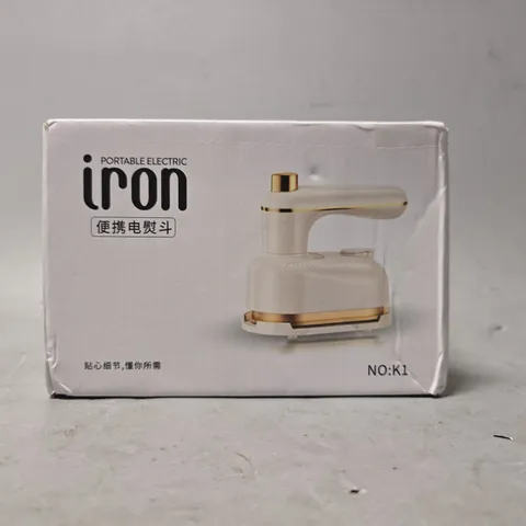 TRAVEL PORTABLE ELECTRIC MINI IRON IN WHITE 