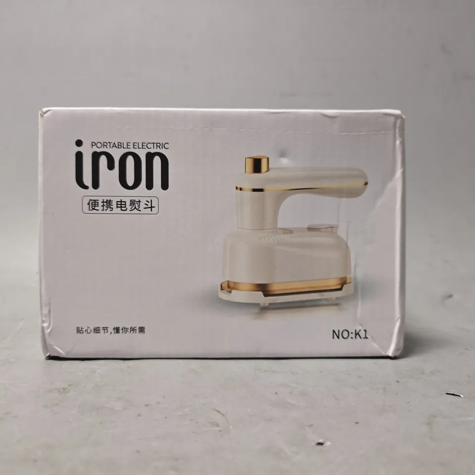 TRAVEL PORTABLE ELECTRIC MINI IRON IN WHITE 