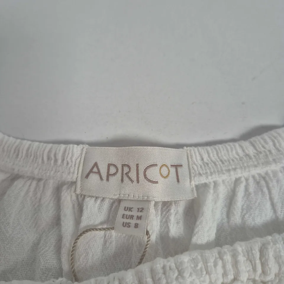 APRICOT FLORAL LACE MILKMAID MAXI DRESS – UK 12