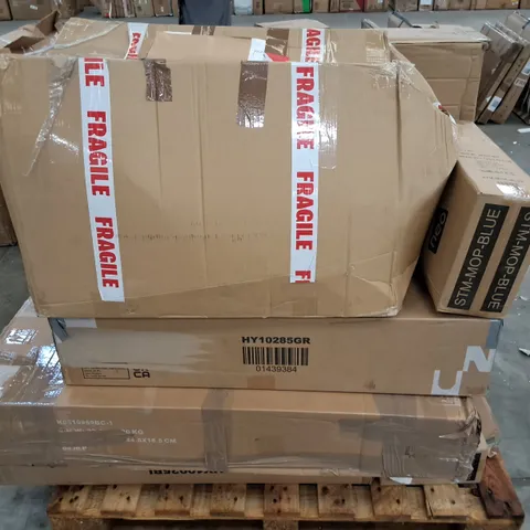 PALLET OF ASSORTED FLAT PACK PARTS AND APPLIANCE ITEMS