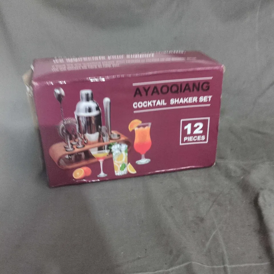 AYAOQIANG COCKTAIL SHAKER SET – 12 PIECES (BOXED)